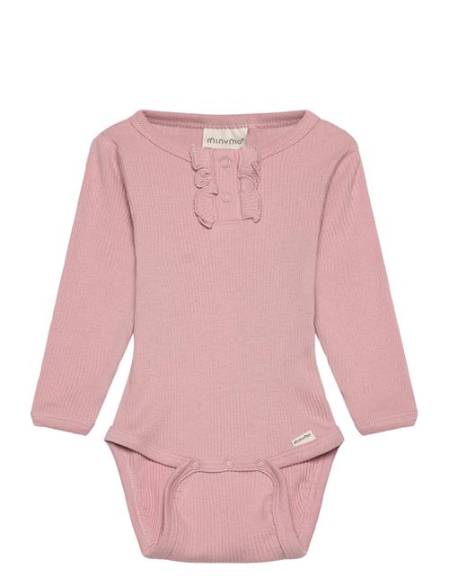 Body Ls Rib Minymo Pink