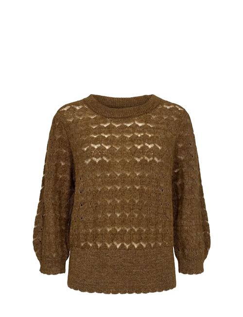 Nurietta Pointelle Pullover Nümph Khaki