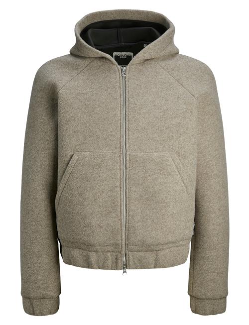 Jack & Jones Jcoterrain Bonded Wool Hoodie Ln Jack & J S Beige