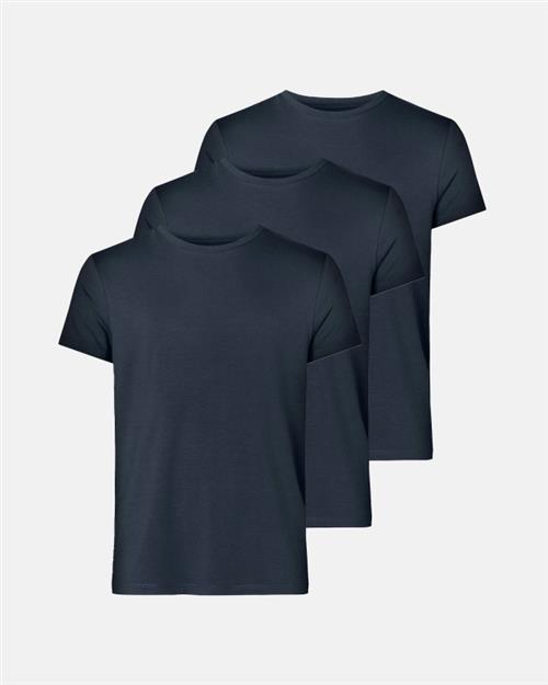 T-shirt o-neck | 3-pak | Bambusviskose | Marine