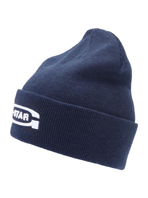 G-STAR Hue 'Originals Aw Long Beanie'  marin / hvid