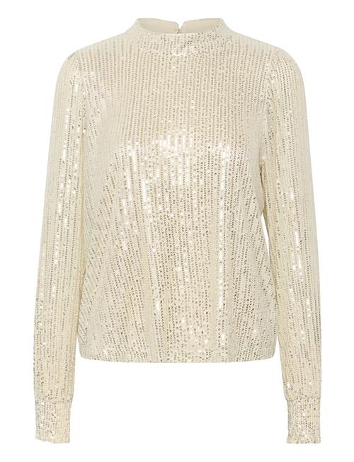 Kaffe Kabolette Sequin Blouse Kaffe Cream