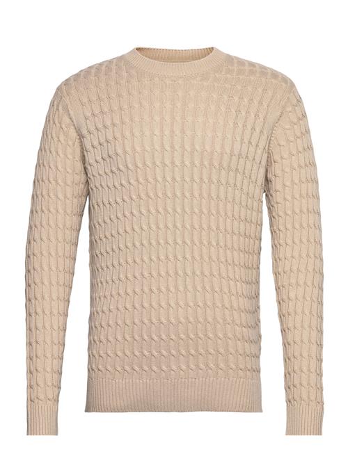 ONLY & SONS Onsmason Reg 5 Cable Crew Knit ONLY & SONS Beige