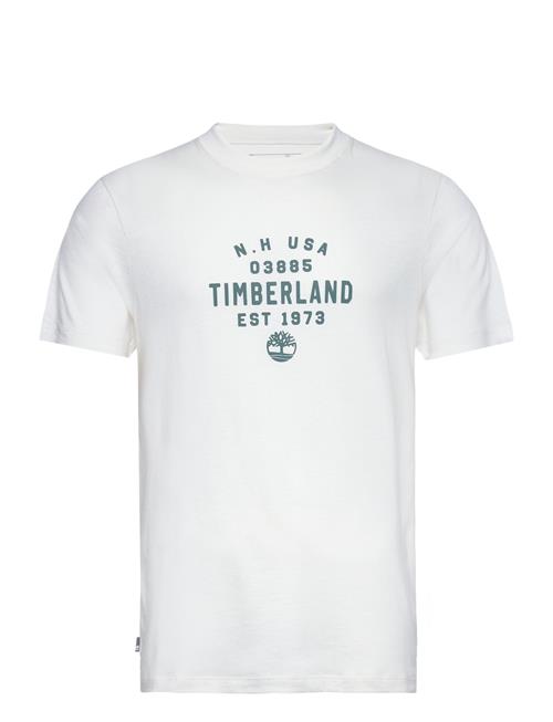 Timberland Refibra Front Graphic Short Sleeve Tee Vintage White Timberland White