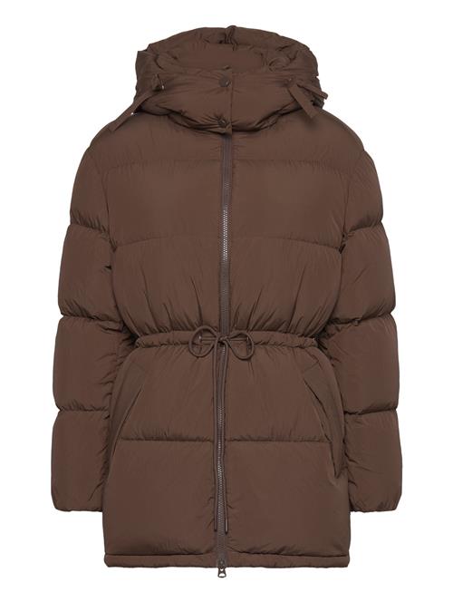 Mid Length Down Jacket GANT Brown