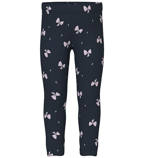 Name It Leggins - NmfDavina - Sweat - Dark Sapphire/Bows