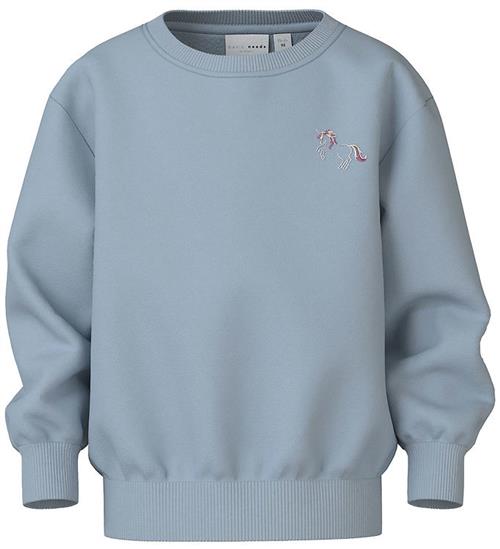 Name It Sweatshirt - NmfVallene - Subdued Blue/Unicorn