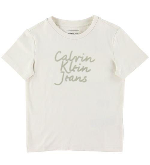 Calvin Klein T-shirt - Handweiting Logo - Turtledove