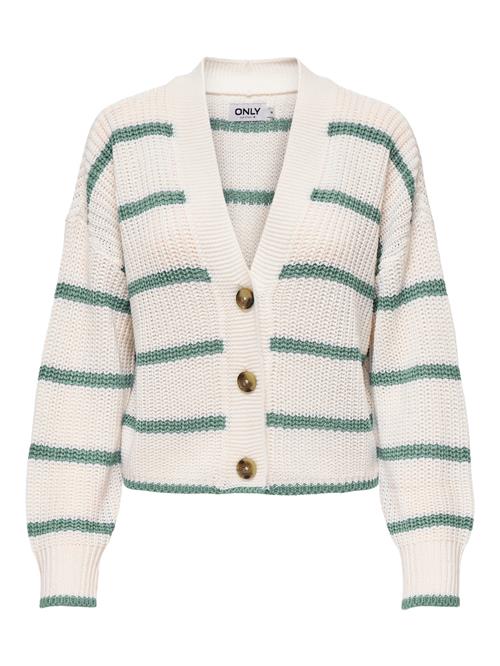 ONLY Cardigan 'ONLCAROLNICE'  creme / smaragd