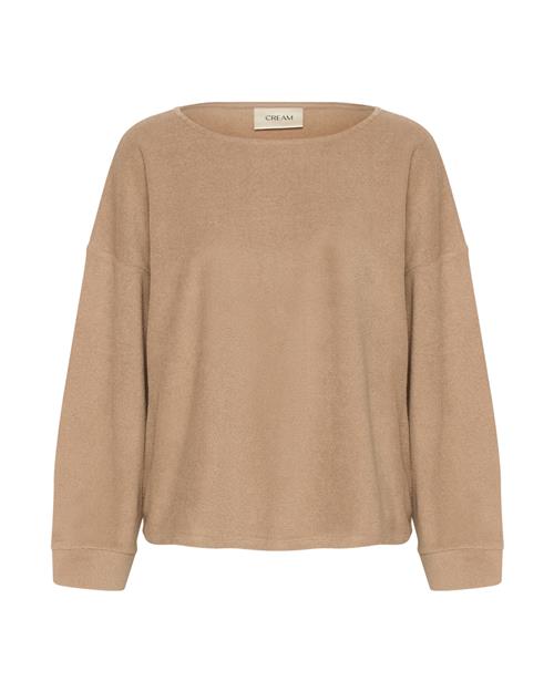 Cream Sweatshirt 'Franny'  camel