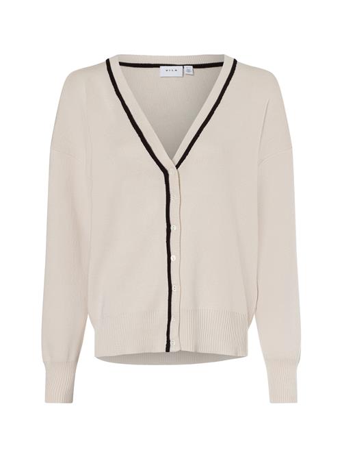 VILA Cardigan ' Visanel '  beige / sort