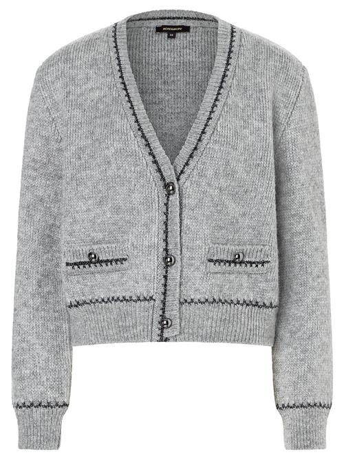 MORE & MORE Cardigan  grå-meleret / sort