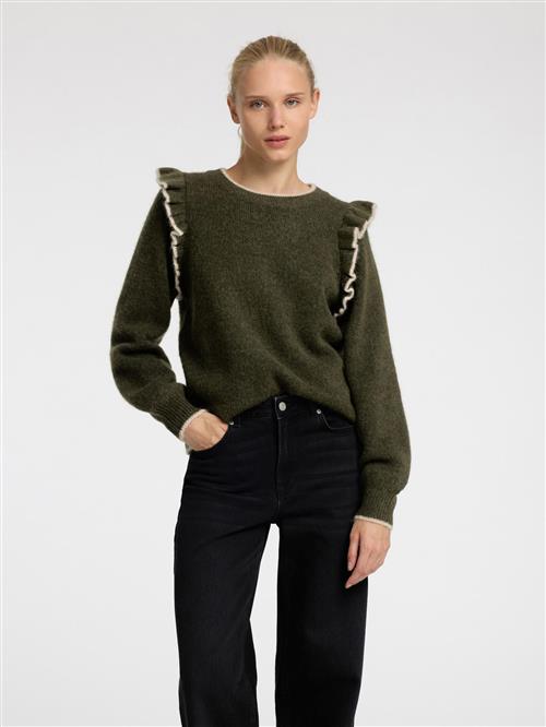 SELECTED FEMME Pullover  grøn / hvid