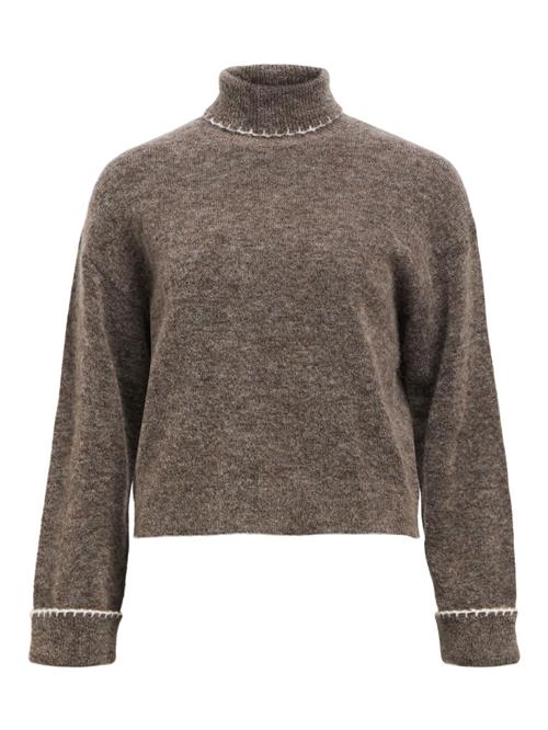 Se OBJECT Pullover 'NETE'  brun / hvid ved About You