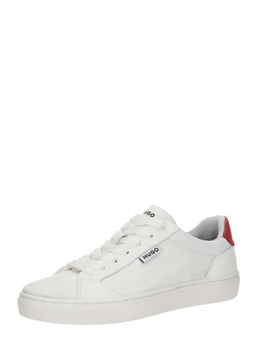 HUGO Sneaker low  mørkerød / hvid