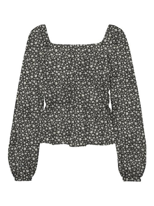 VERO MODA Shirts 'MACHA'  grøn-meleret / sort