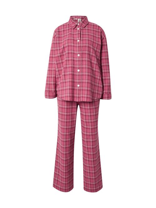 BeckSöndergaard Pyjamas  mørk pink / offwhite