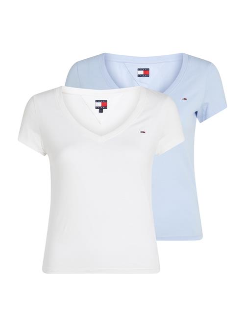 Tommy Jeans Shirts  lyseblå / hvid