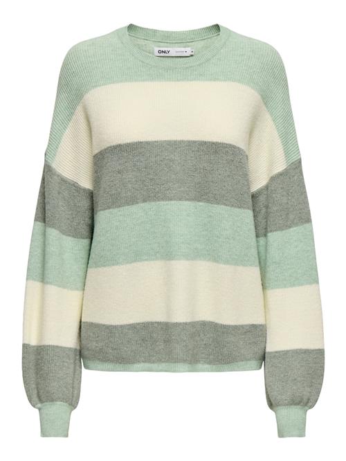 ONLY Pullover 'ONLAtia'  pastelgul / mint / grøn-meleret