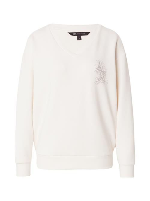 ARMANI EXCHANGE Sweatshirt  sølv / offwhite