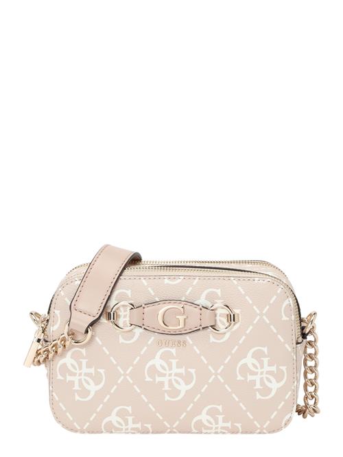 GUESS Skuldertaske 'IZZY'  nude / hvid