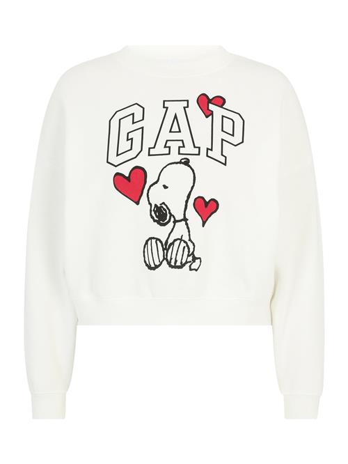 Se Gap Petite Sweatshirt  rød / sort / hvid ved About You