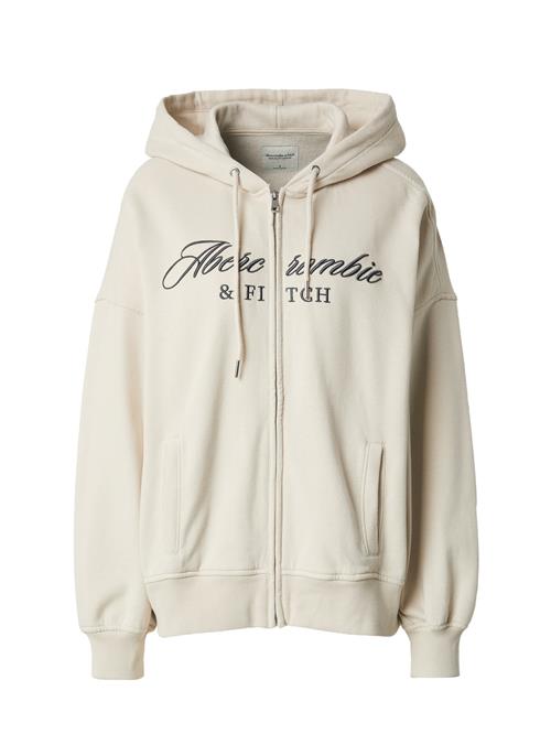 Abercrombie & Fitch Sweatjakke 'LONG LIFE'  greige / mørkegrå