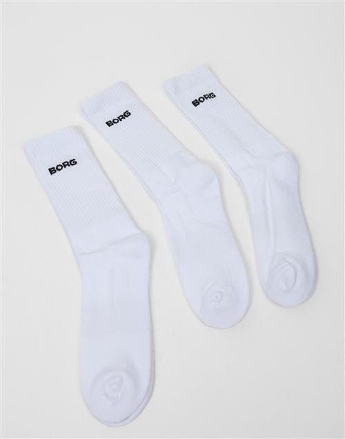 Björn Borg Essential Crew Sock 3p Multipack sokker Mønstret