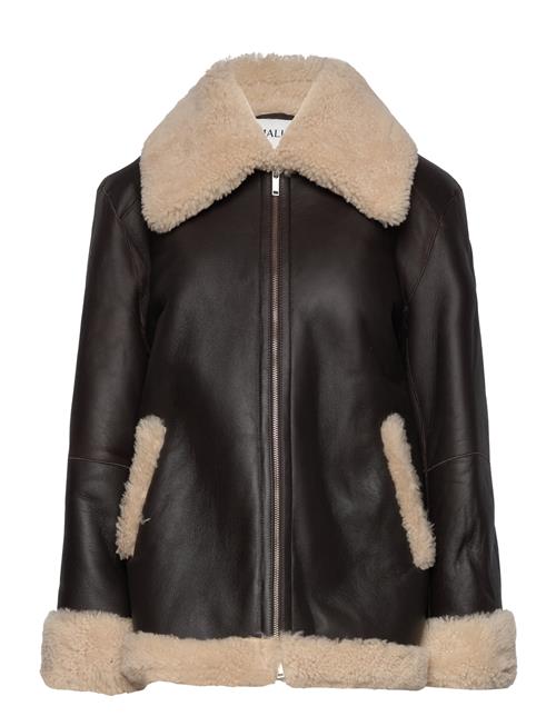 Malina Alisson Over D Shearling Jacket Malina Brown