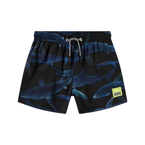 Molo Niko Board Shorts Midnight Sharks | Marine blå | 98/104 cm