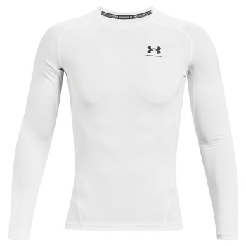 Under Armour HeatGear LS Compression Shirt Hvid 3XL Herre