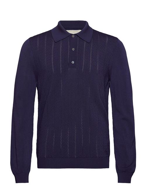 GANT Shiny Viscose Polo GANT Navy