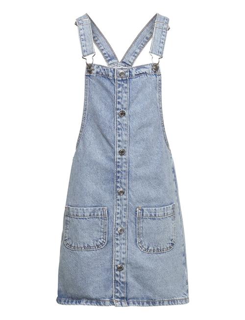 Mango Short Denim Pinafore Mango Blue