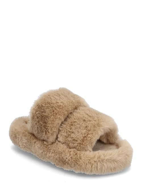 Se name it Nkfnus Faux Fur Slipper Name It Beige ved Booztlet