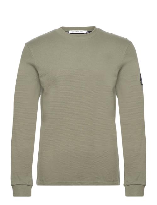 Calvin Klein Jeans Badge Waffle Ls Tee Calvin Klein Jeans Khaki