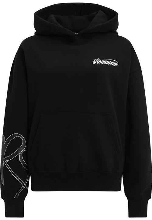 Se ROCAWEAR Sweatshirt  sort / hvid ved About You