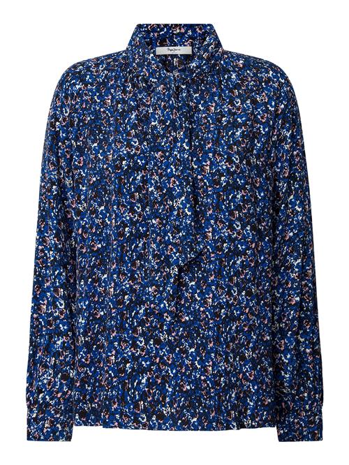 Pepe Jeans Bluse 'Arisa'  blå / lyserød / sort / hvid