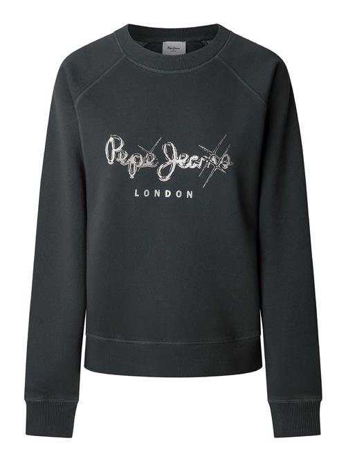 Se Pepe Jeans Sweatshirt 'Lupita'  sort / sølv ved About You