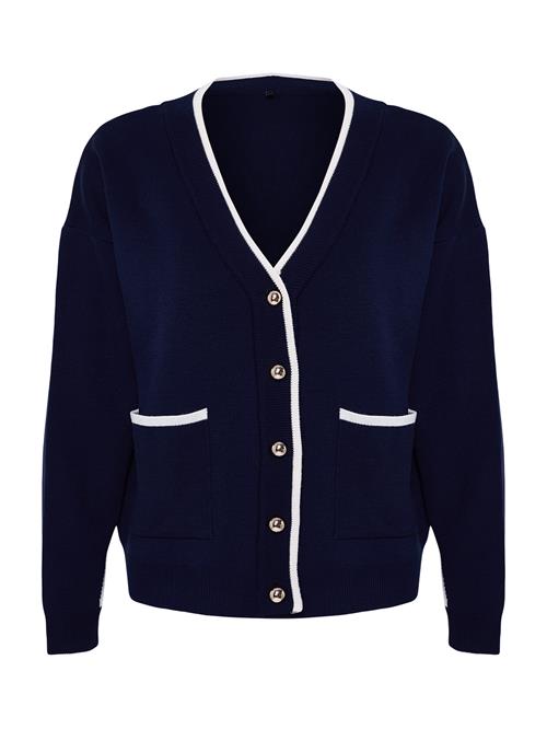 Se Trendyol Cardigan  marin / hvid ved About You