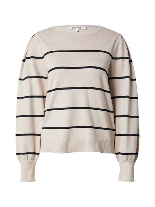 Soft Rebels Pullover 'Analia'  mørkebeige / sort