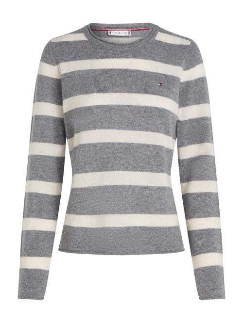 TOMMY HILFIGER Pullover  grå-meleret / hvid