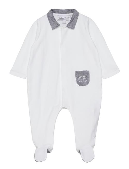 Tartine et Chocolat Feuillage Sleepsuit Tartine Et Chocolat White