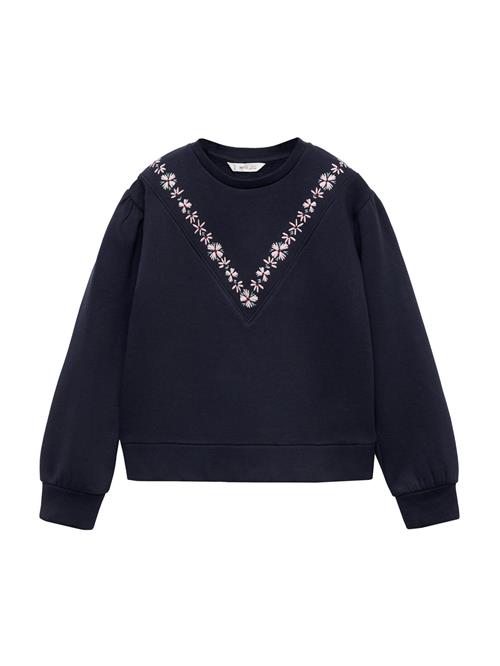 MANGO KIDS Sweatshirt 'JARDIN'  navy / turkis / pastelpink / rød