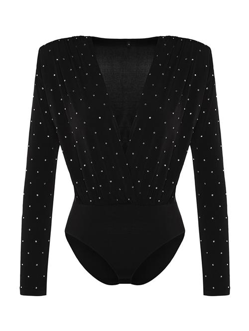 Se Trendyol Shirtbody  sort / hvid ved About You