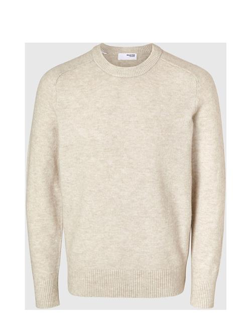 Selected Homme Slhrai Ls Knit Crew Neck Noos Selected Homme Cream