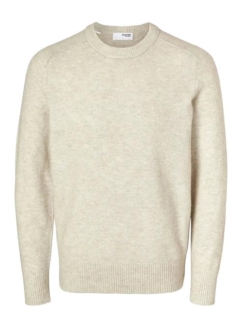 Slhrai Ls Knit Crew Neck Noos Selected Cream