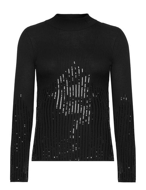 Karl Lagerfeld Lslv Mockneck Knit Karl Lagerfeld Black