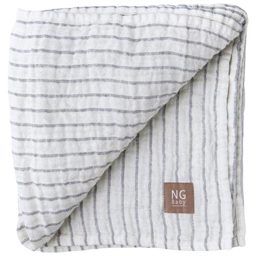 Se NG Baby Linnedækken Ivory/Graphite Grey | Grå | 0 ved Babyshop