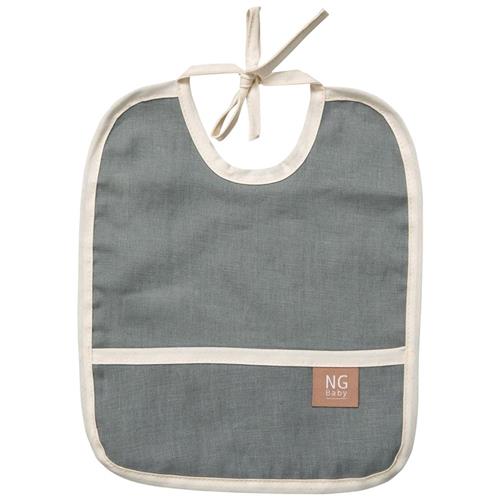 Se NG Baby Bib Linen Petrol Green | Grønn | 0 ved Babyshop