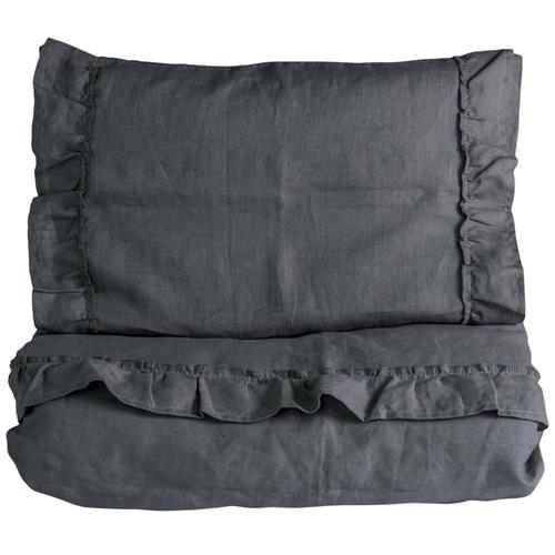 NG Baby Linnedrætssæt Vugge/Cot Graphite Grey | Grå | 0